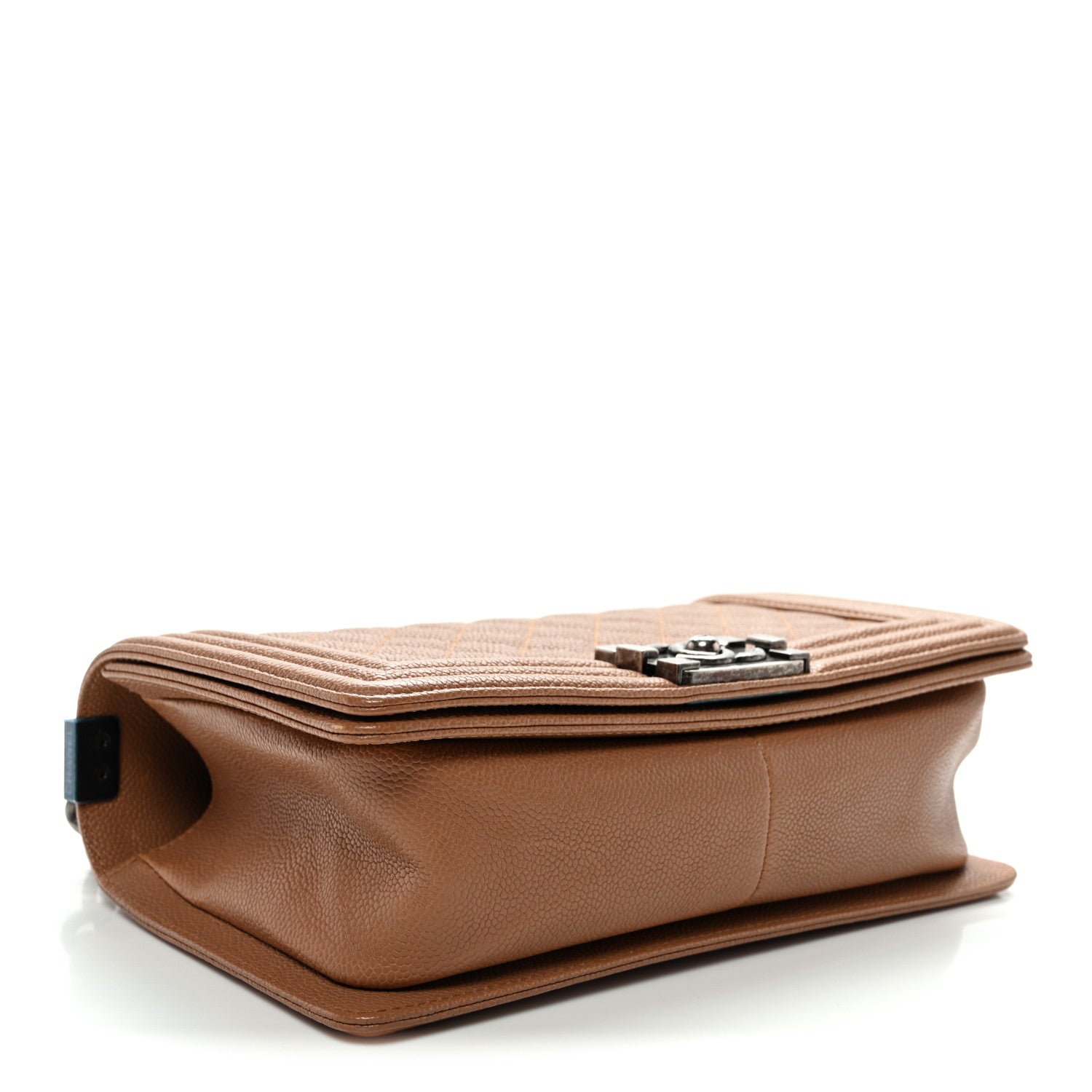 Chanel Caviar Quilted Medium Boy Flap Light Brown 4 of 11