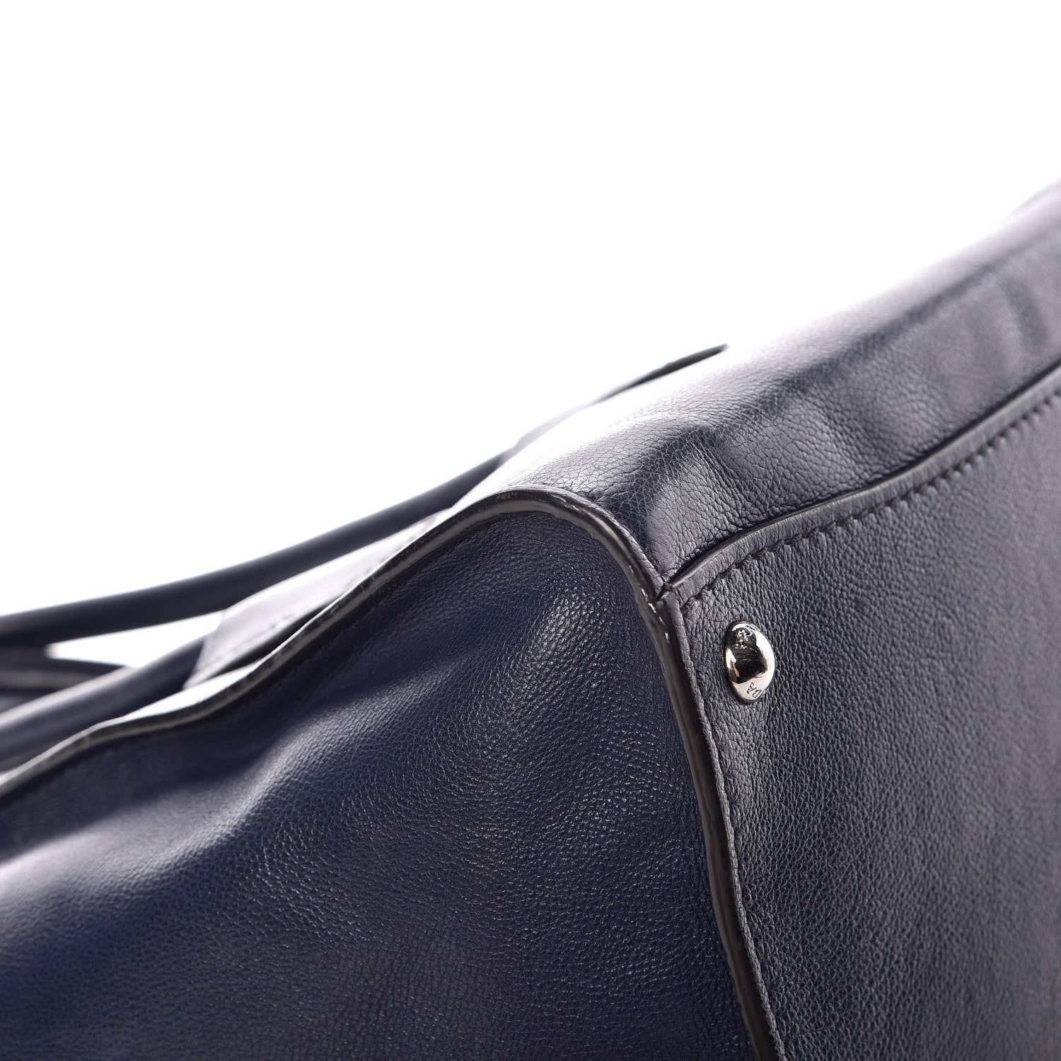 Prada Glace Calf Small Twin Pocket Tote Baltico 9 of 17