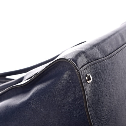 Prada Glace Calf Small Twin Pocket Tote Baltico 9 of 17