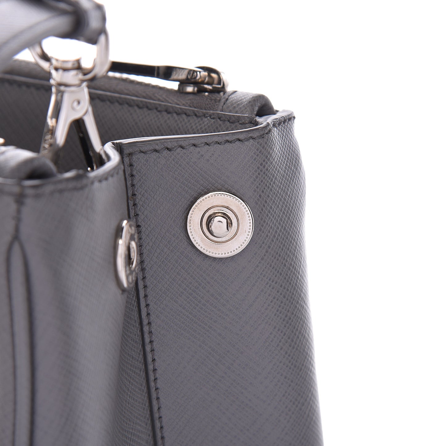 Saffiano Small Galleria Double Zip Tote Marmo