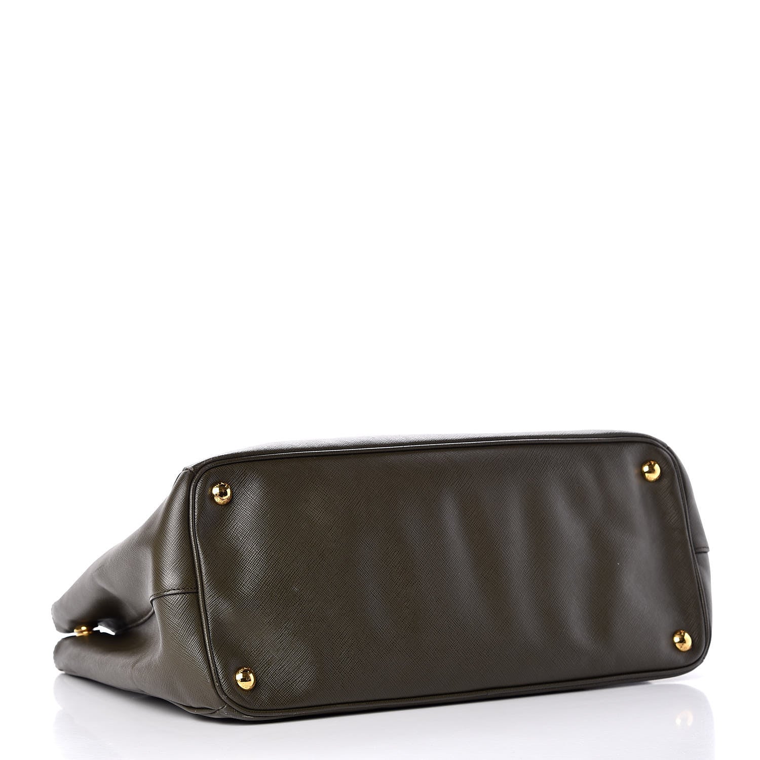 Prada Saffiano Large Galleria Double Zip Tote Militare 4 of 16