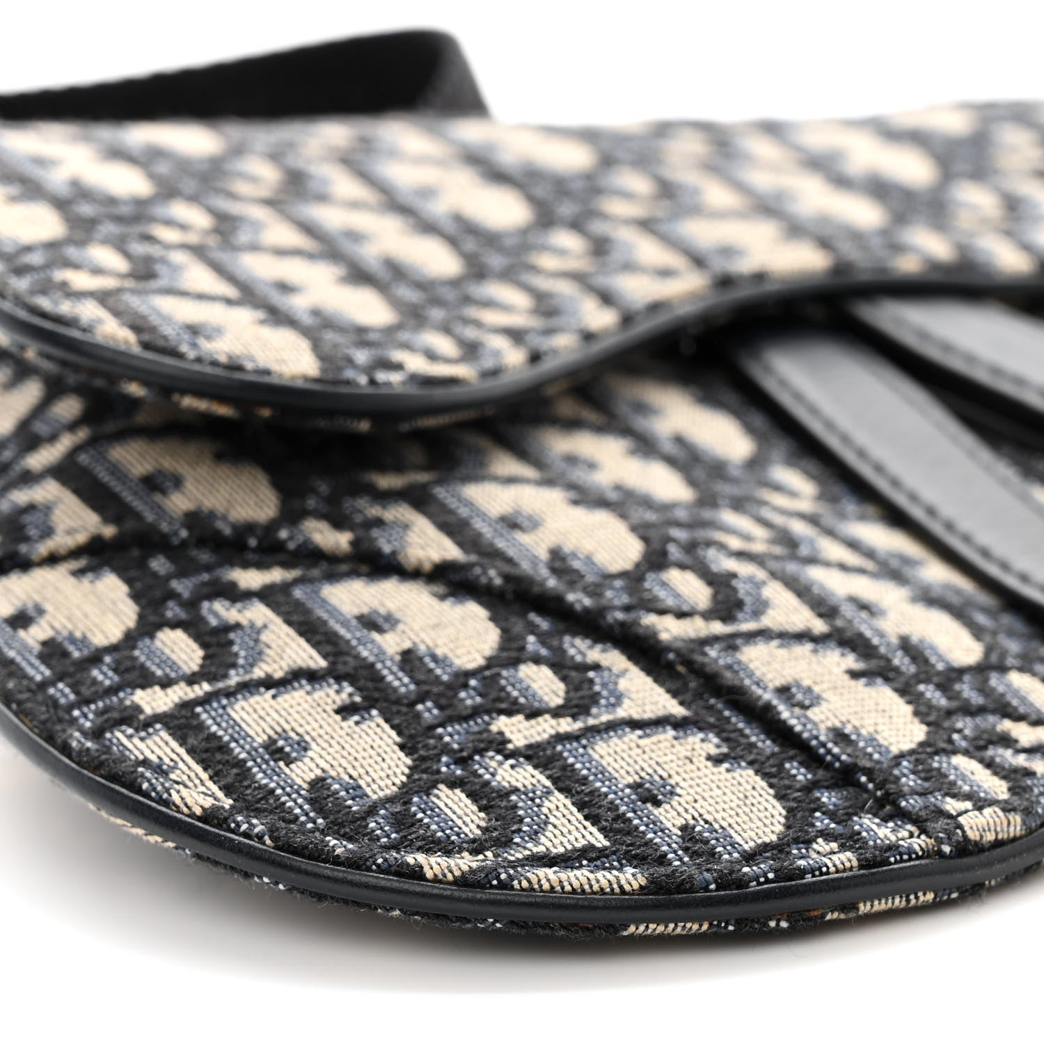 Christian Dior Oblique Saddle Belt Pouch Blue 9 of 11