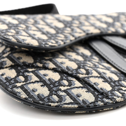 Christian Dior Oblique Saddle Belt Pouch Blue 9 of 11