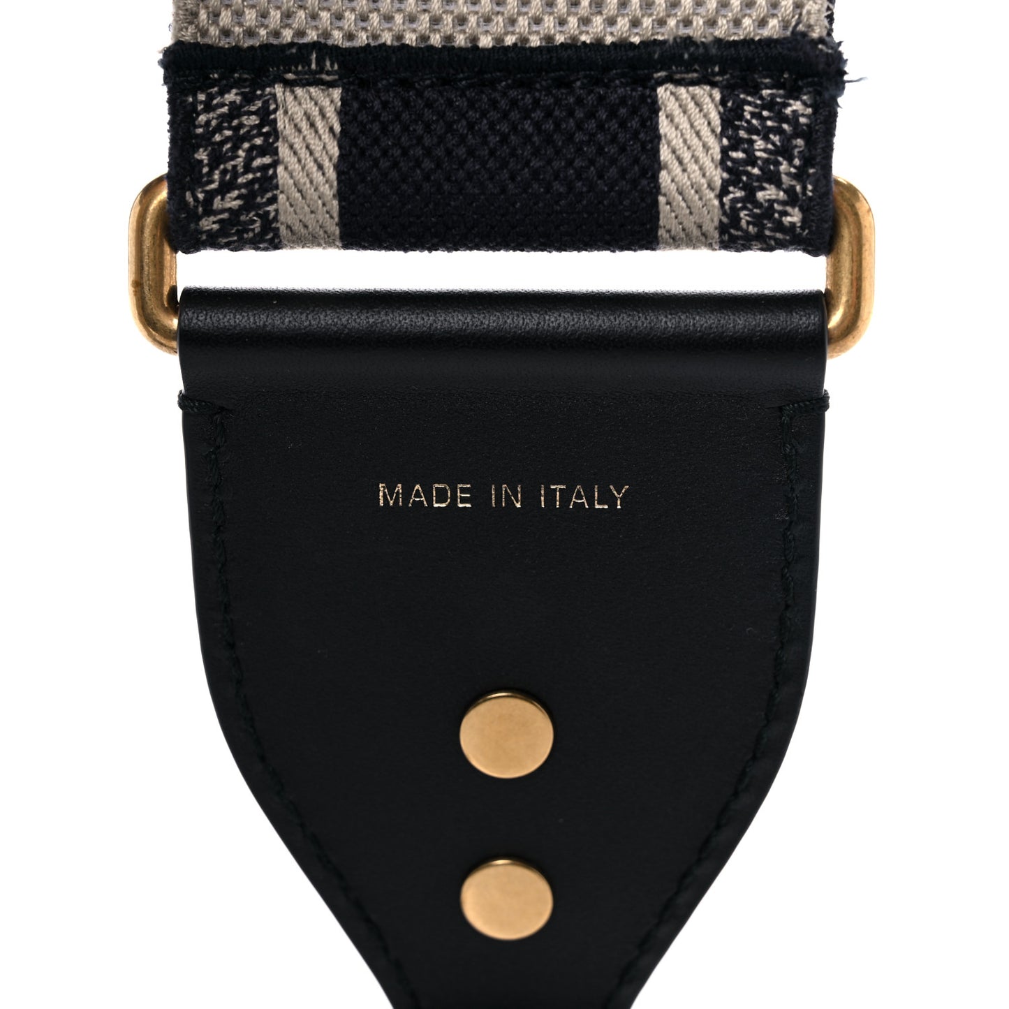 Canvas Embroidered Shoulder Strap Blue