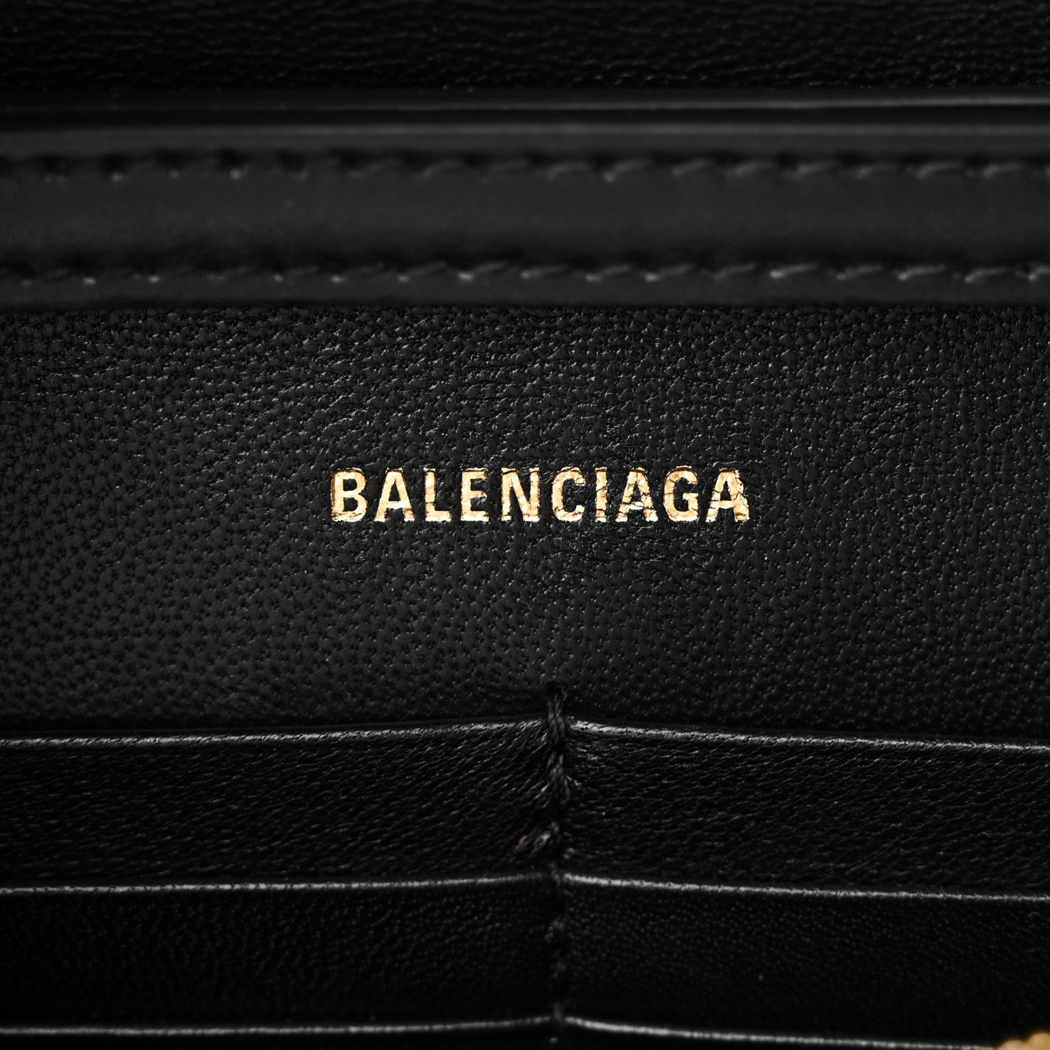 Balenciaga Shiny Box Calfskin Hourglass Chain Bag Black 6 of 9