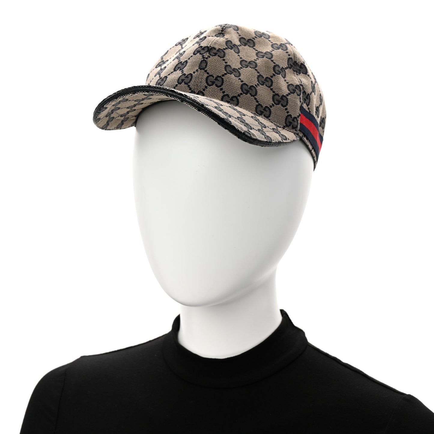 Monogram Web Baseball Hat S Beige Blue