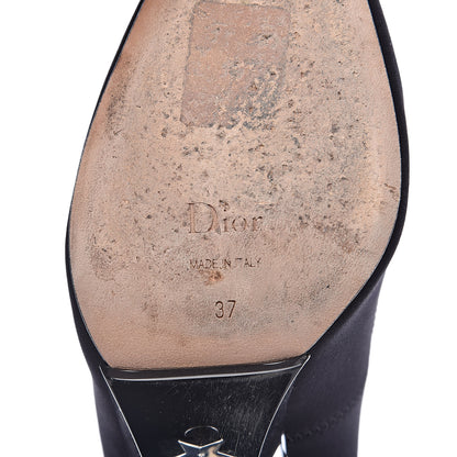 Christian Dior Grosgrain Neoprene Lucite Etoile Pumps 37 Black 10 of 11
