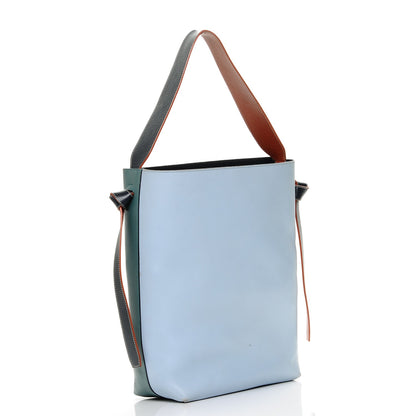Celine Shiny Smooth Calfskin Small Twisted Cabas Green Smoke Pale Blue 3 of 7