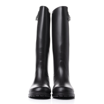 Saint Laurent Rubber Festival Rain Boots 39 Black 2 of 11
