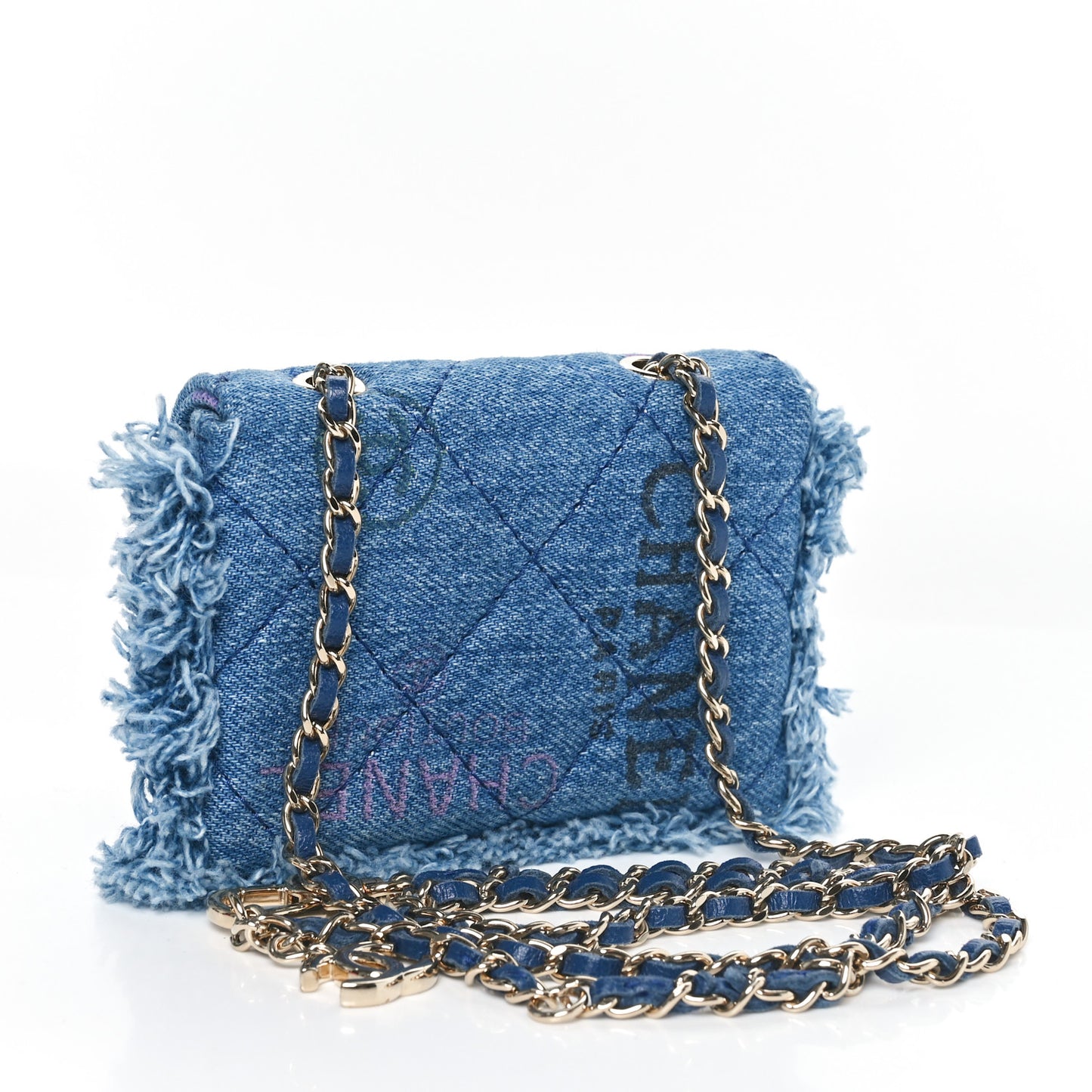 Denim Quilted Denim Mood Belt Bag Blue Multicolor