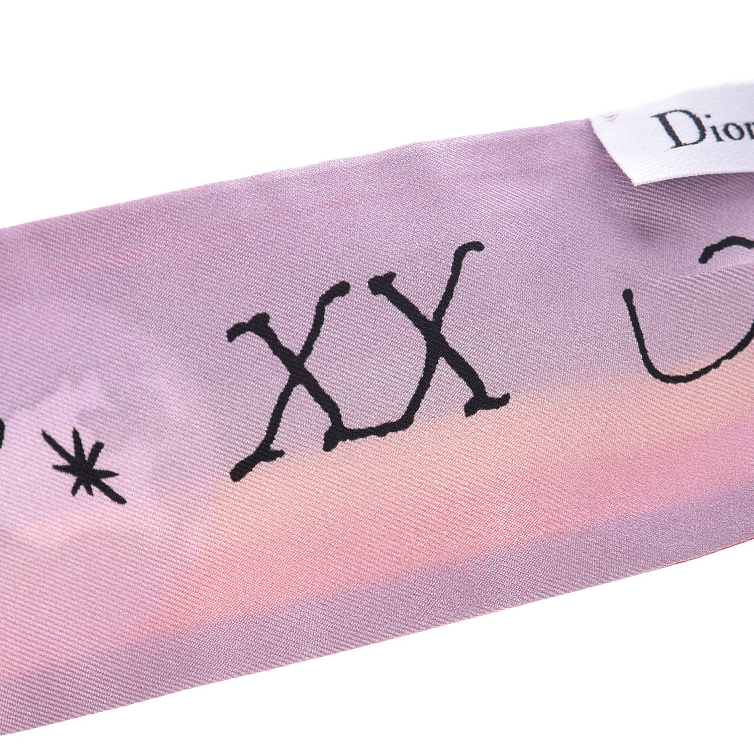 Christian Dior Silk Judgement Scarf Pink 8 of 11