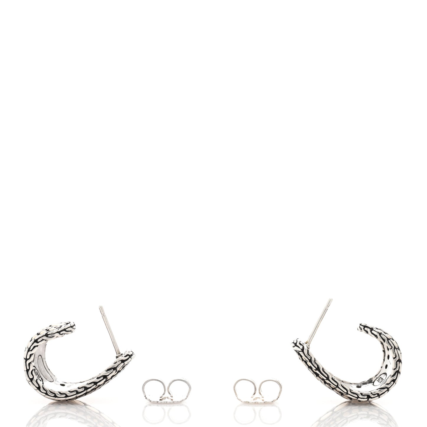 Sterling Silver 18K Yellow Gold Dot Hoop Earrings