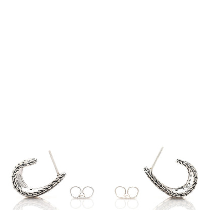 John Hardy Sterling Silver 18K Yellow Gold Dot Hoop Earrings 3 of 4