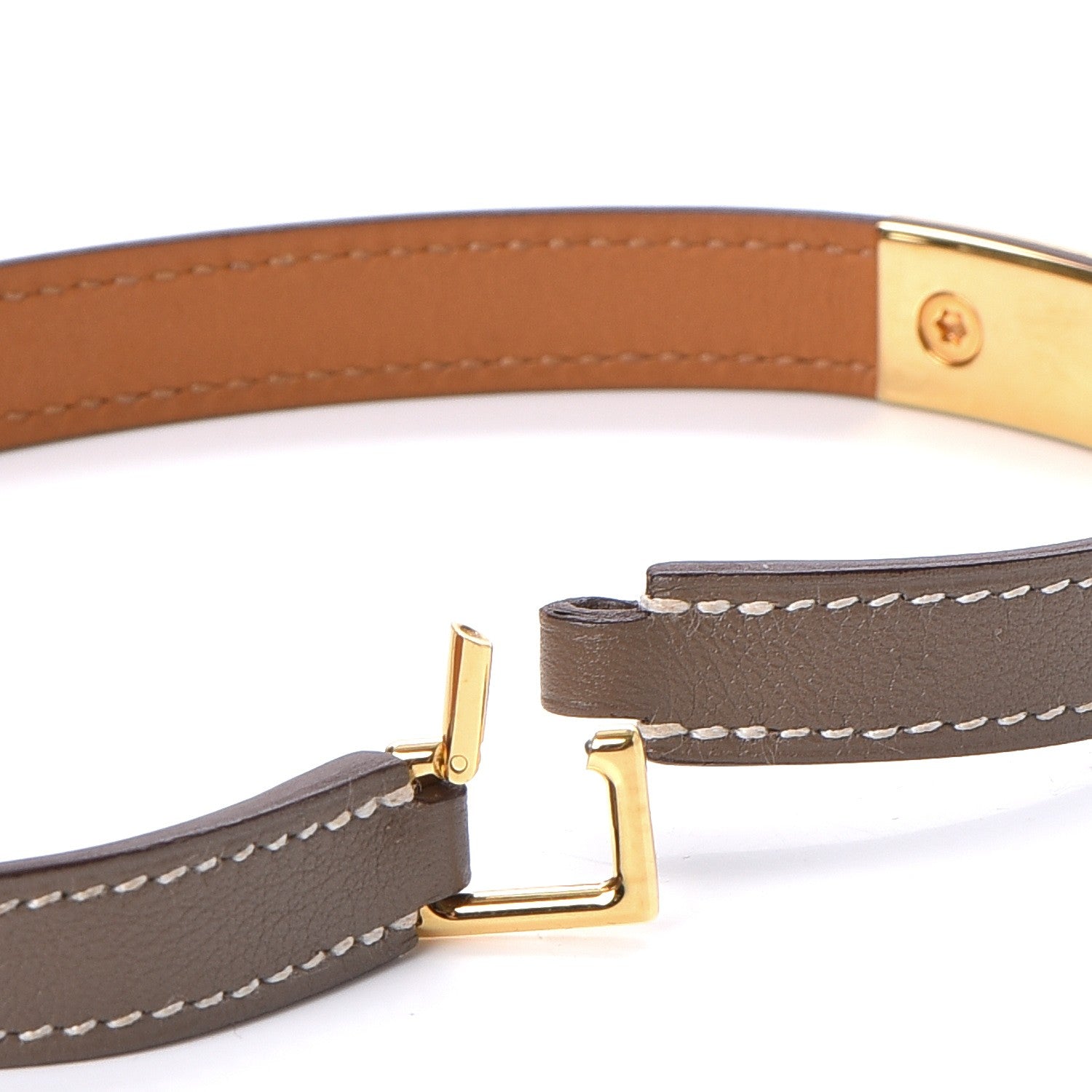 Hermes Swift Rivale Double Tour Bracelet M Etoupe 4 of 8