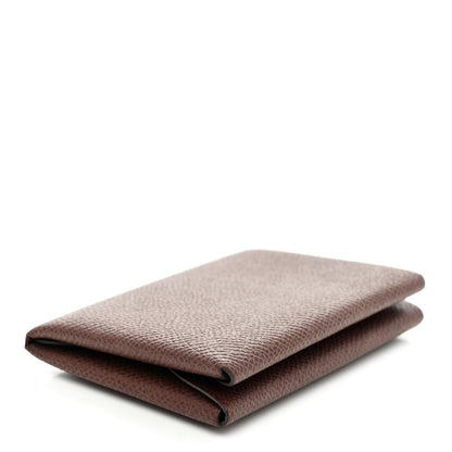 Hermes Epsom Calvi Duo Card Case Terre 4 of 8
