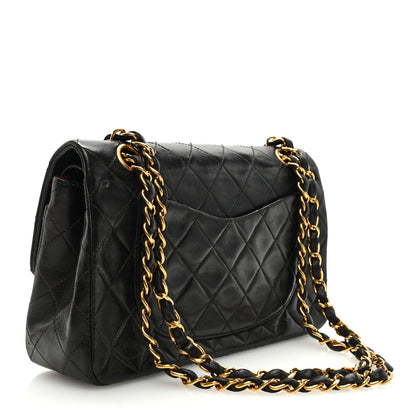 Chanel Lambskin Quilted Small Double Flap Black 3 of 9