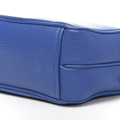 Prada Vitello Daino Medium Double Zip Shoulder Bag Azzurro 8 of 9