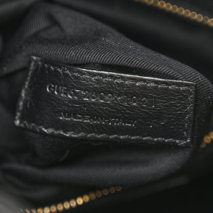 Saint Laurent Lambskin Matelasse Monogram Joe Backpack Black 7 of 11