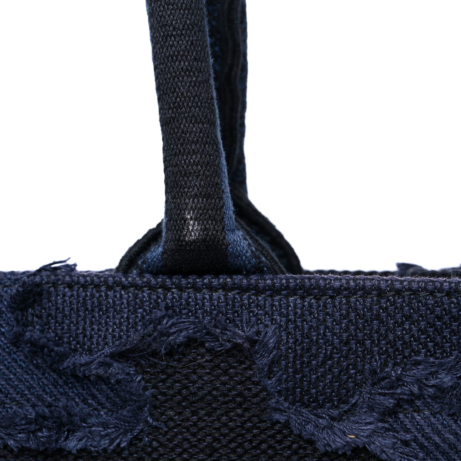 Christian Dior Canvas Embroidered Camouflage Book Tote Blue 17 of 20