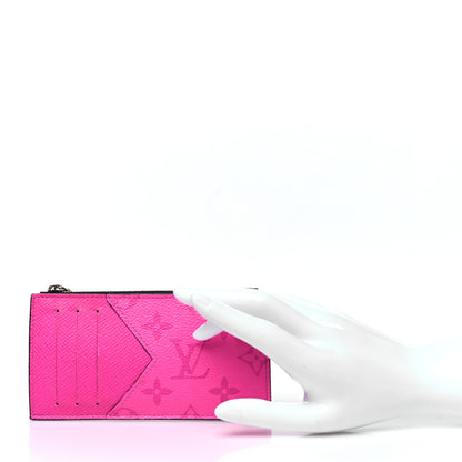 Louis Vuitton Taigarama Coin Card Holder Fuchsia 2 of 8