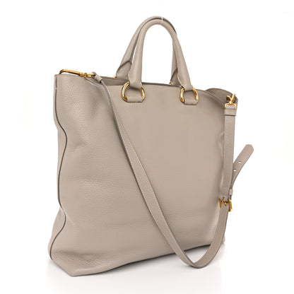 Prada Vitello Daino Tote Pomice 3 of 13