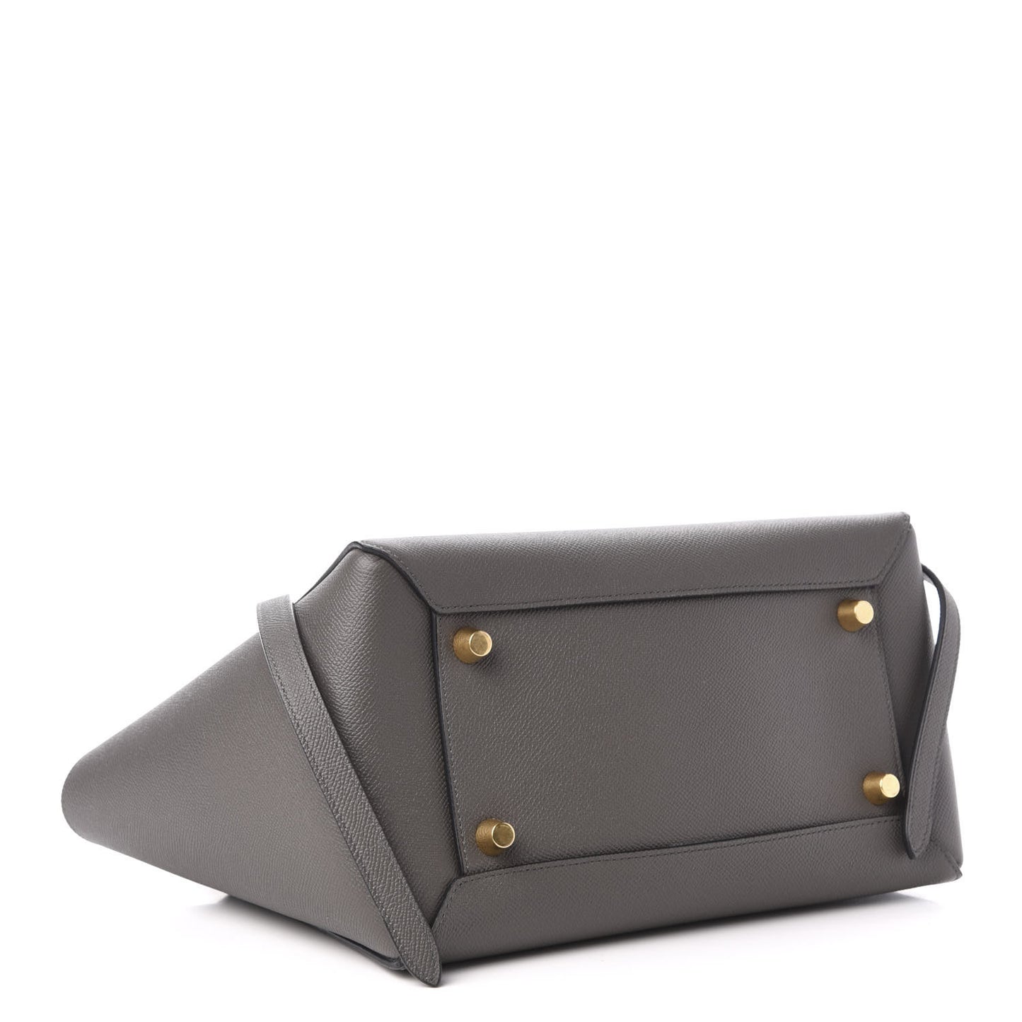 Grained Calfskin Mini Belt Bag Grey