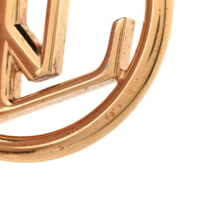 Louis Vuitton Metal Louise Hoop Earrings Gold 6 of 7