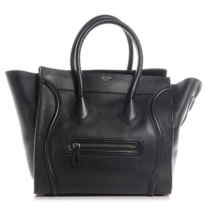 Celine Drummed Mini Luggage Black 1 of 8