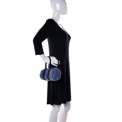 Alexander Wang Mesh Crystal Rhinestone Mini Cruiser Duffle Cobalt 2 of 11