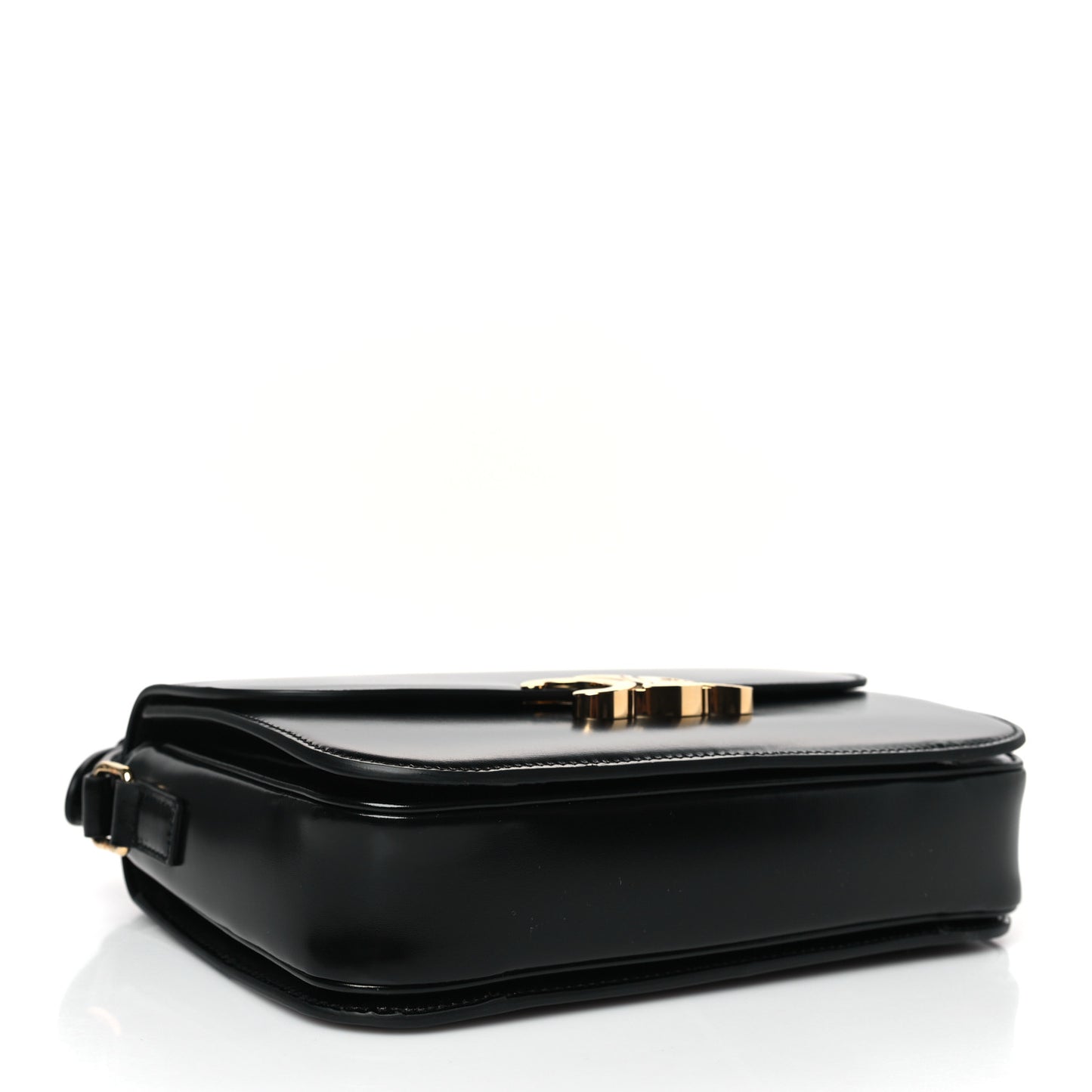 Shiny Calfskin Medium Triomphe Black