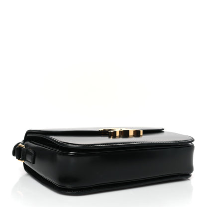 Celine Shiny Calfskin Medium Triomphe Black 4 of 9