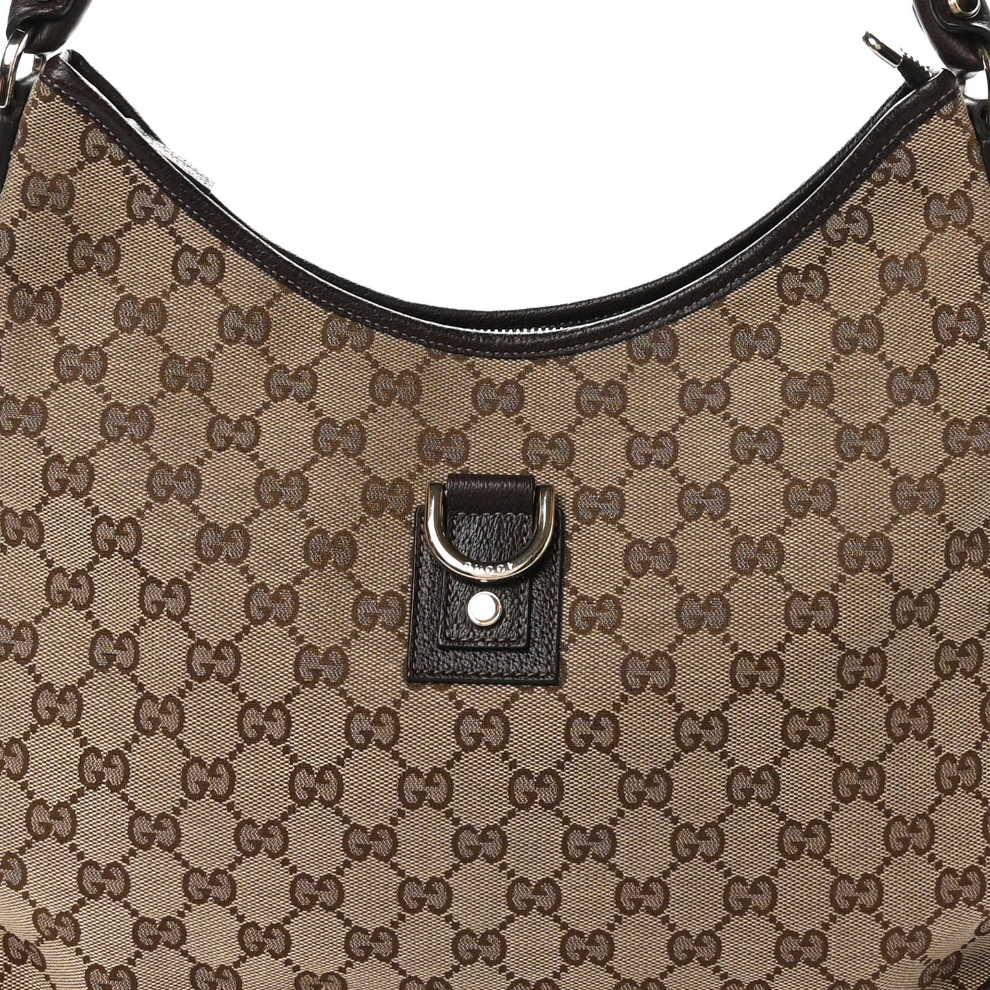 Monogram Large Abbey D Ring Hobo Dark Brown