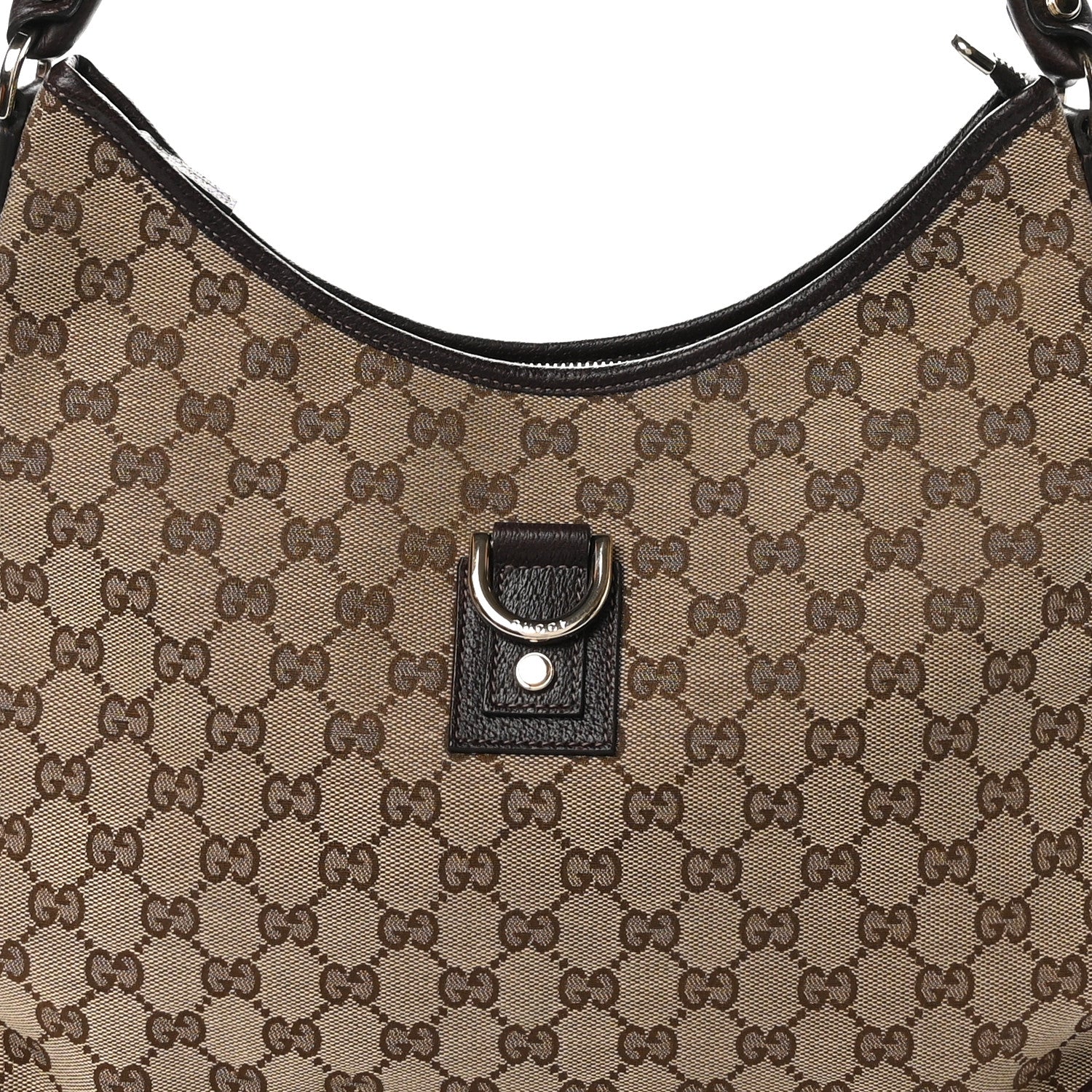 Gucci Monogram Large Abbey D Ring Hobo Dark Brown 8 of 10