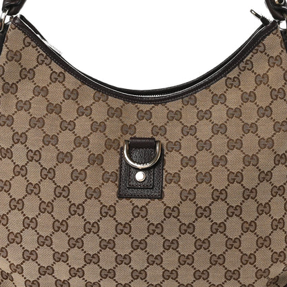 Gucci Monogram Large Abbey D Ring Hobo Dark Brown 8 of 10