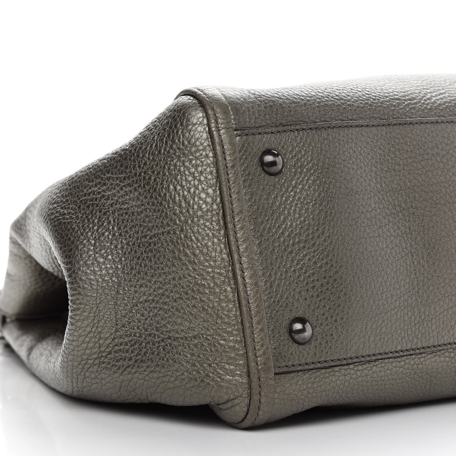 Gucci Metallic Pebbled Calfskin Medium Soho Shoulder Bag Sasso 8 of 9