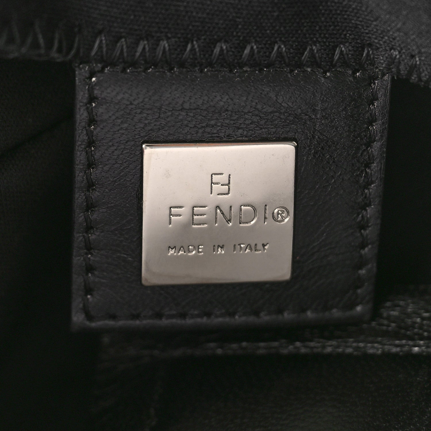 Fendi Neoprene Shoulder Bag Black 6 of 11