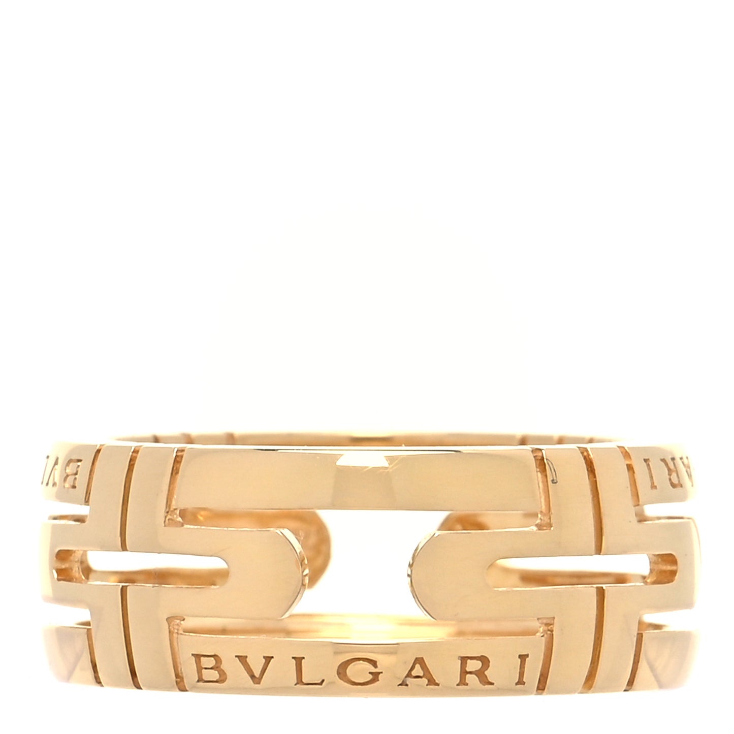 18K Yellow Gold Parentesi Openwork Ring 51 5.75