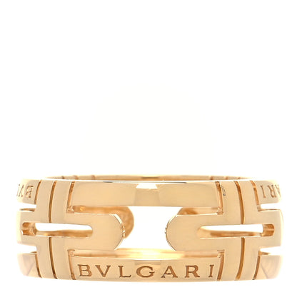 Bulgari 18K Yellow Gold Parentesi Openwork Ring 51 5.75 1 of 5