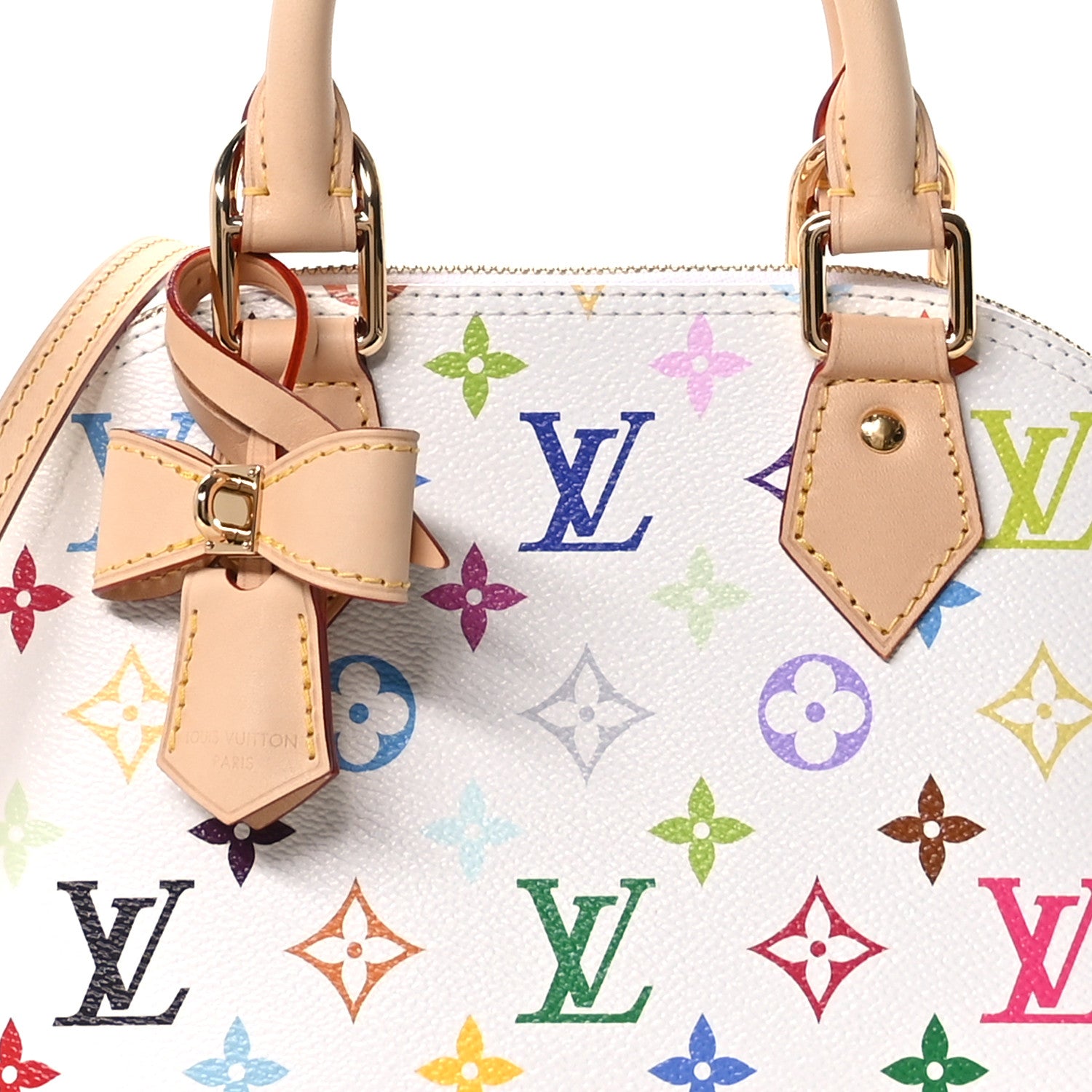 Louis Vuitton LV x TM Monogram Multicolor Alma BB White 8 of 11