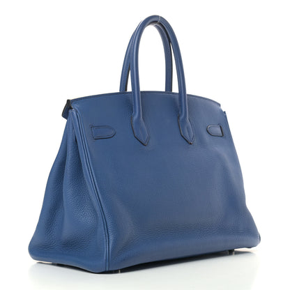 Hermes Togo Birkin 35 Bleu Brighton 2 of 14