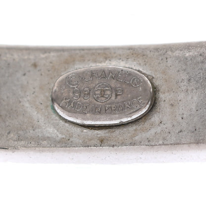 Chanel Metal Logo Bangle Silver 4 of 5