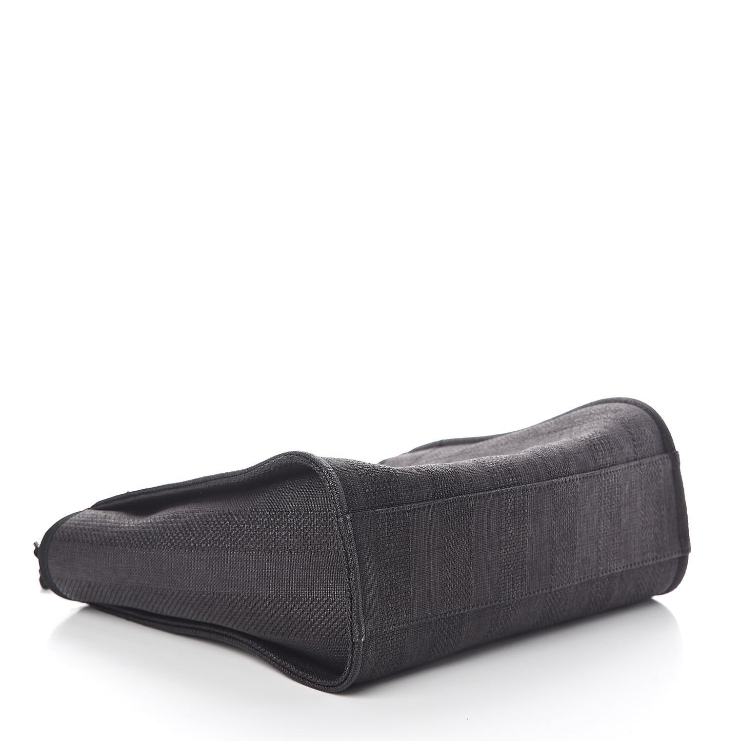 Mixed Fibers Striped Small Deauville Tote Black