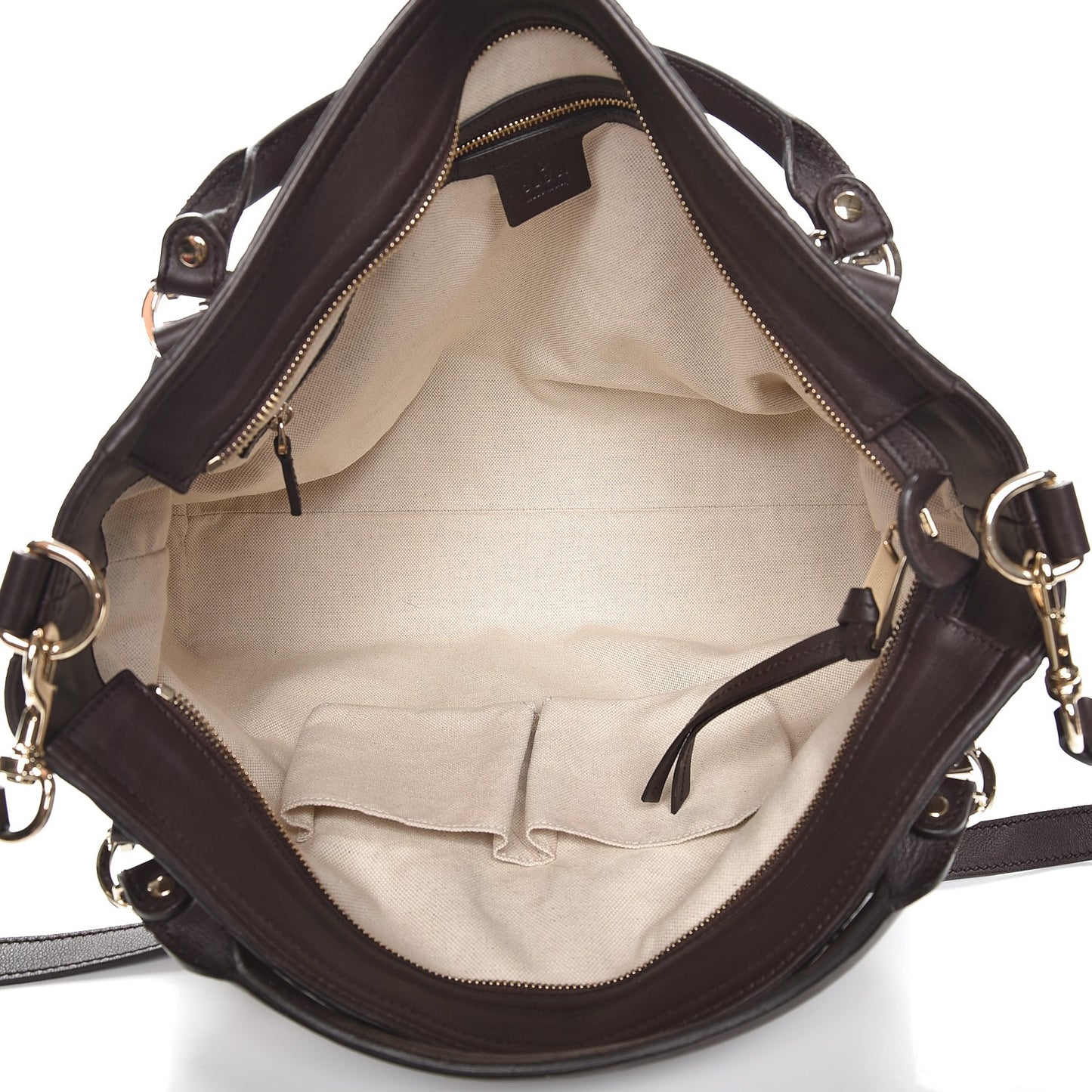Guccissima Medium Miss GG Top Handle Bag Dark Brown