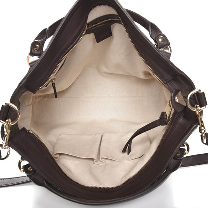 Gucci Guccissima Medium Miss GG Top Handle Bag Dark Brown 6 of 12
