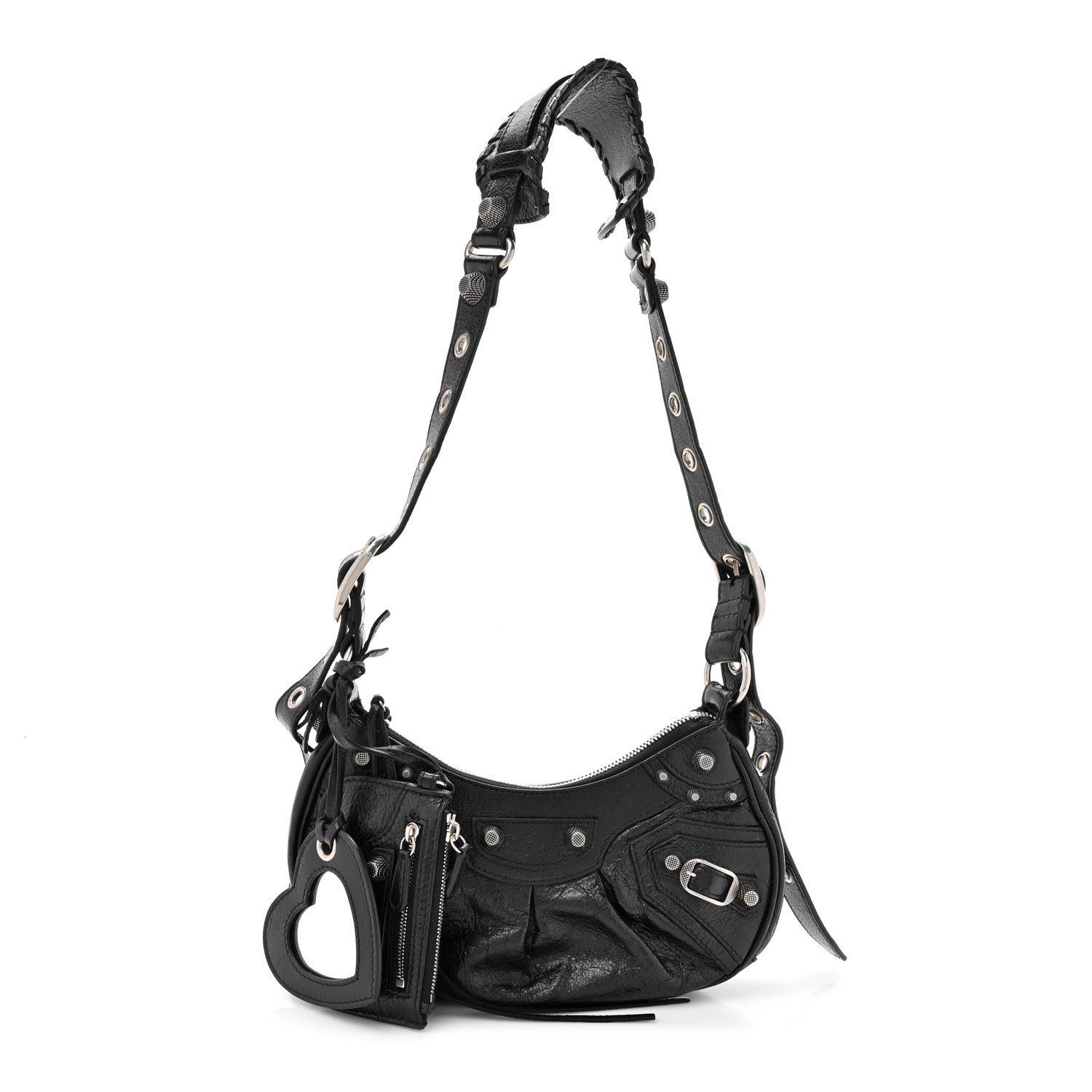 Balenciaga Agneau Arena Le Cagole Shoulder Bag XS Black 1 of 10