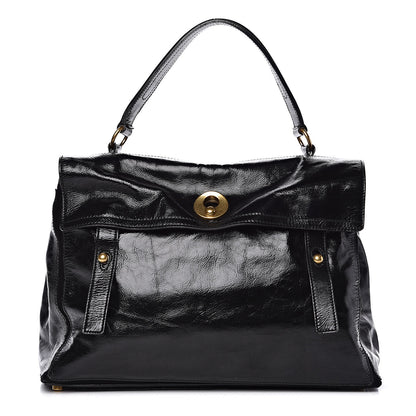 Saint Laurent Patent Large Muse Two Black 1 of 12