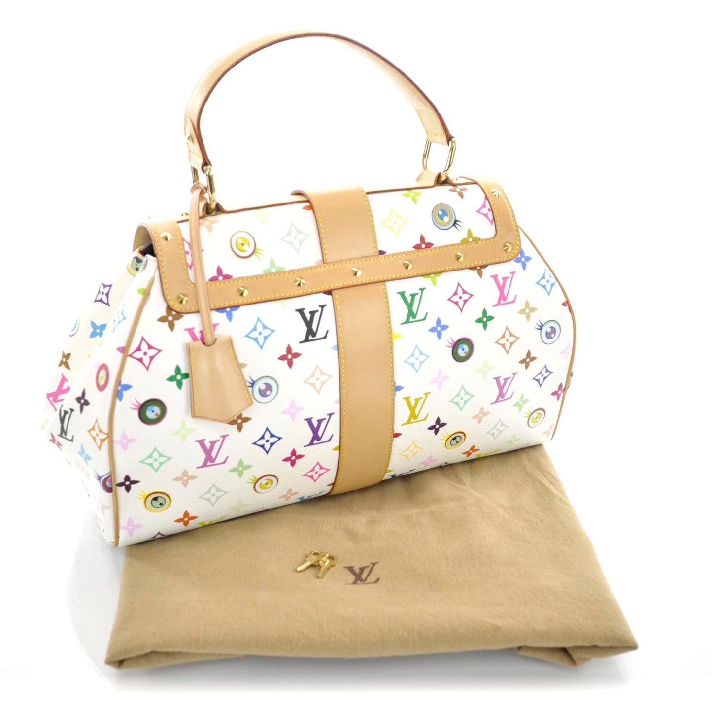 Monogram Multicolor Murakami Eye Love You White
