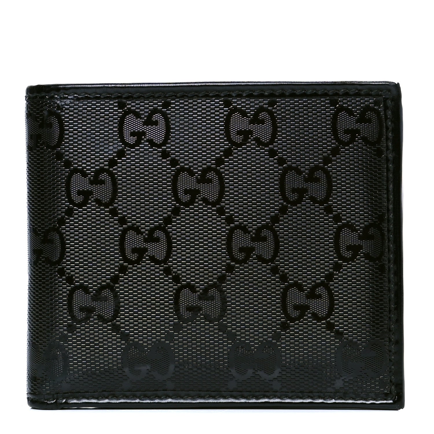 Gucci Imprime Monogram Bi-Fold Wallet Black 1 of 5