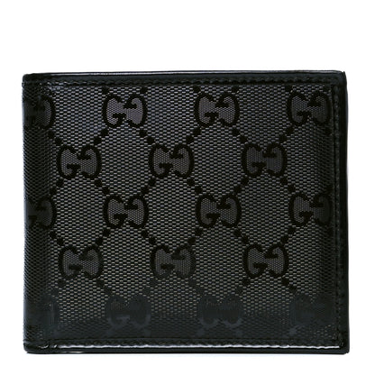 Gucci Imprime Monogram Bi-Fold Wallet Black 1 of 5