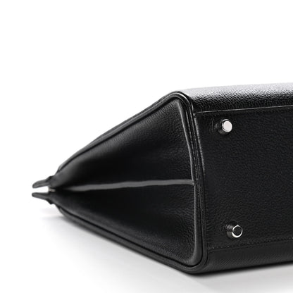 Gucci Grainy Calfskin Medium Zumi Top Handle Bag Black 11 of 17